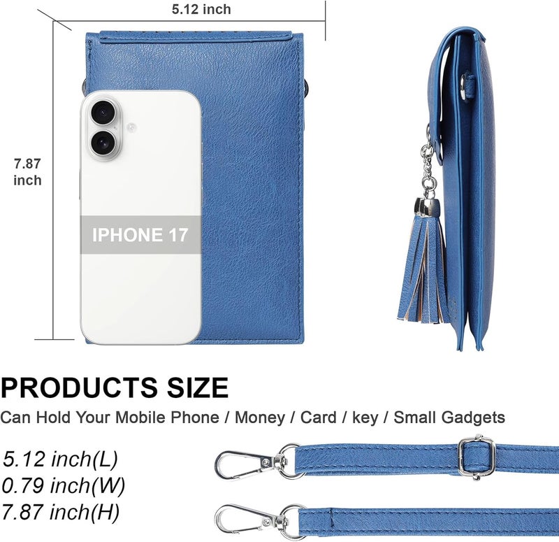 seOSTO Womens Small Crossbody Bag For Woman, Tassel Wallet Purse，Gifts For Teenage Girls - Image 4
